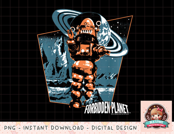 Forbidden Planet Robby Walks Longsleeve T Shirt Long Sleeve png, instant download, digital print.jpg