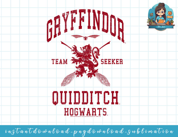 Deathly Hallows 2 Gryffindor Quidditch Team Seeker Jersey png, sublimate, digital download.jpg