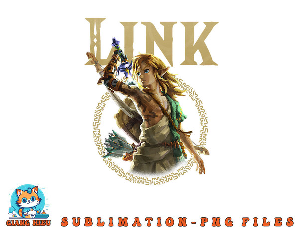 Link Portrait Poster Style Legend of Zelda: Tears of the 