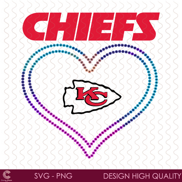 Kansas City Chiefs Heart Svg, Kansas City Chiefs Svg, Png Dx - Inspire  Uplift