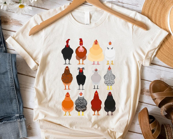 Chicken Breeds Farm Life T-Shirt Sweatshirt Hoodie Easter Day 2023 Gift For Men Women - 4.jpg