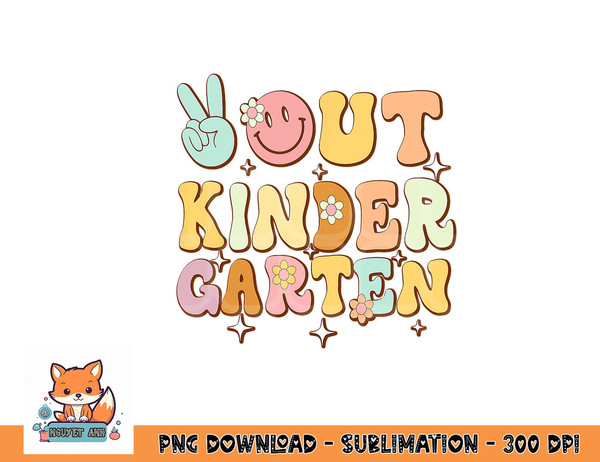 Peace Out Kindergarten Graduation Kid Boy Girl Class Of 2023 png, digital download copy.jpg
