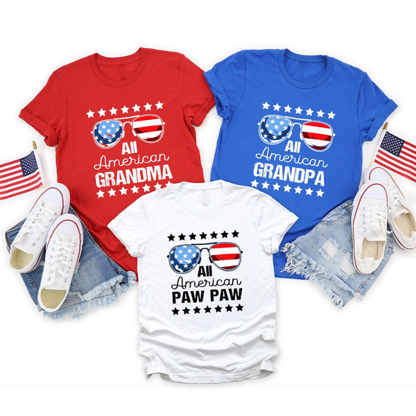 4th Of July Family Shirts, American Family Shirt, Matching Family Shirts, Independence Day Shirt, Family Gift, Memorial Day, Patriotic Shirt - 2.jpg