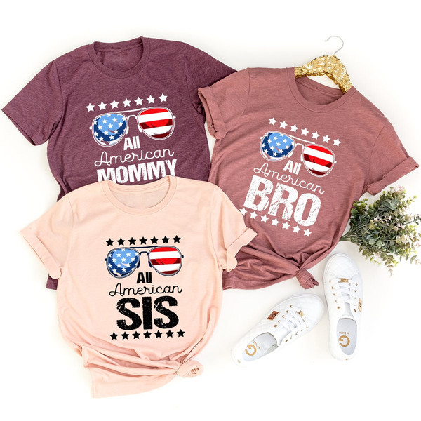 4th Of July Family Shirts, American Family Shirt, Matching Family Shirts, Independence Day Shirt, Family Gift, Memorial Day, Patriotic Shirt - 4.jpg