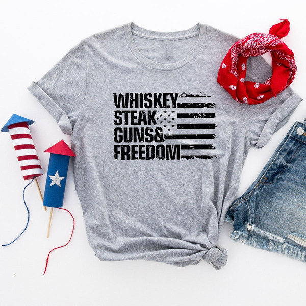 4th of July Shirt, America Shirt, Whiskey Shirt, Independence Day, USA Flag Shirt, American Shirt, Fourth of July Shirt, Free America Shirt - 2.jpg