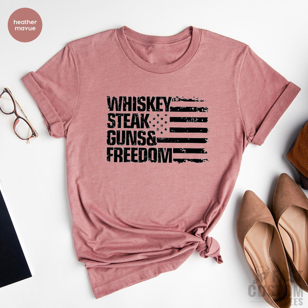 4th of July Shirt, America Shirt, Whiskey Shirt, Independence Day, USA Flag Shirt, American Shirt, Fourth of July Shirt, Free America Shirt - 3.jpg