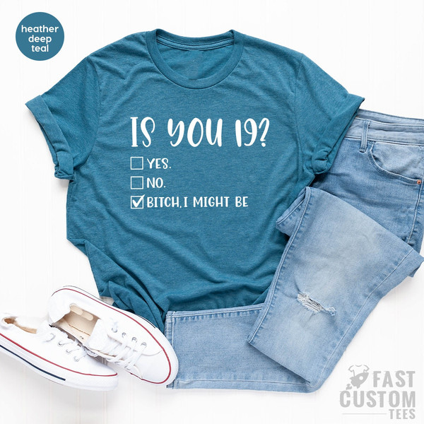 19 Birthday T Shirt, 19Years Old TShirt, 19th Birthday Shirt, Nineteen Birthday Tee, Sweet 19 Shirt, 19th Birthday Gift, Birthday T-Shirt - 4.jpg