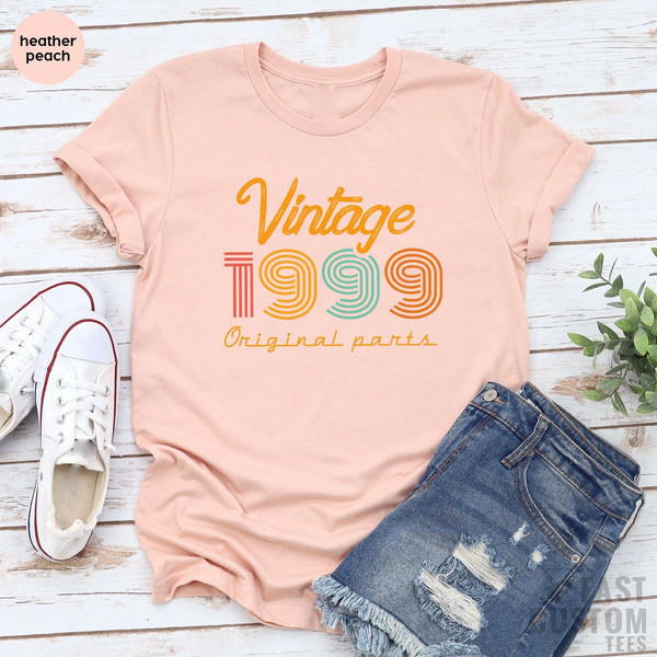 24rd Birthday Shirt, Vintage T Shirt, Vintage 1999 Shirt, 24rd Birthday Gift for Women, 24rd Birthday Shirt Men, Retro Shirt, Vintage Shirts - 8.jpg