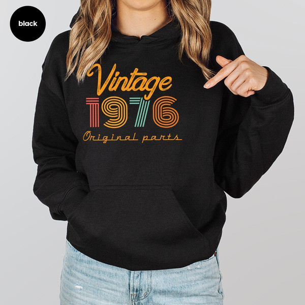 47th Birthday Long Sleeve, Vintage 1976 Hoodie, 47th Birthday Gift for Women, 47th Birthday Sweatshirt Men, Retro Shirt, Vintage Hoodie - 6.jpg