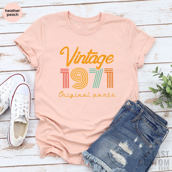 52st Birthday Shirt, Vintage T Shirt, Vintage 1971 Shirt, 52st Birthday Gift for Women, 52st Birthday Shirt Men, Retro Shirt, Vintage Shirts - 7.jpg