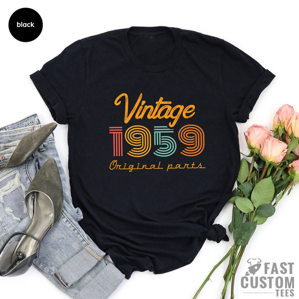 64rd Birthday Shirt, Vintage T Shirt, Vintage 1959 Shirt, 64rd Birthday Gift for Women, 64rd Birthday Shirt Men, Retro Shirt, Vintage Shirts - 3.jpg