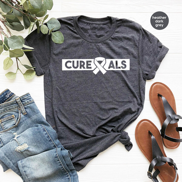 ALS Awareness Month Shirt, Cure ALS T Shirt, ALS Ribbon Graphic Tees, Support Vneck T-Shirt, Als Warrior Shirt, Survivor Shirt - 2.jpg