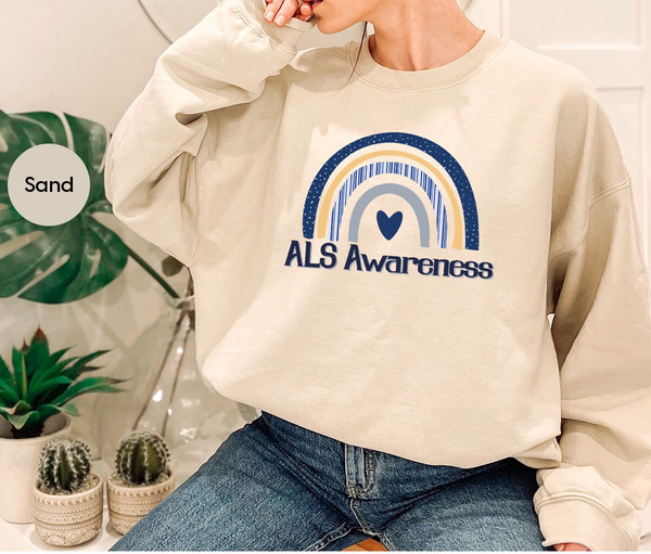 ALS Support T-Shirt, ALS Awareness Month Outfit, ALS Warrior Tee, Amyotrophic Lateral Sclerosis, Als Survivor Gift, Als Rainbow Graphic Tees - 7.jpg