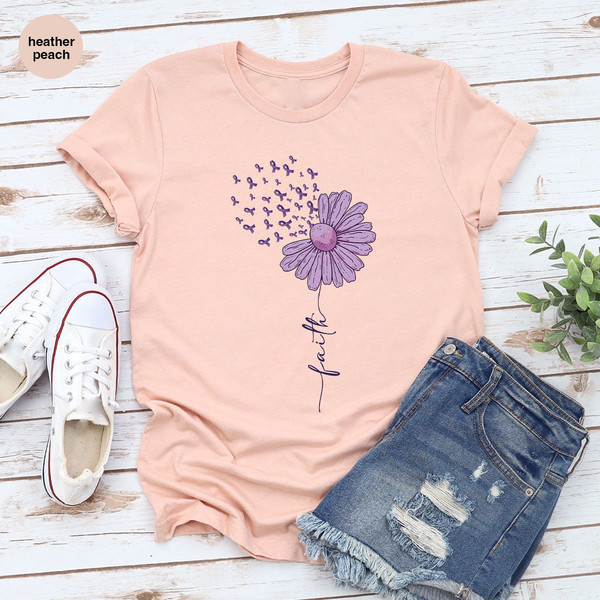 Alzheimer Fighter T-Shirt, Floral Alzheimers Shirt, Alzheimers Gifts, Alzheimer Disease Awareness Sweatshirt, Alzheimer Support Shirt - 3.jpg