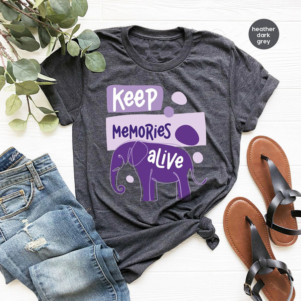 Alzheimer Shirt, Alzheimers Gifts, Alzheimers Disease Awareness Shirt, Alzheimers Awareness Tee, Alzheimers Shirt, Keep Memories Alive Shirt - 2.jpg