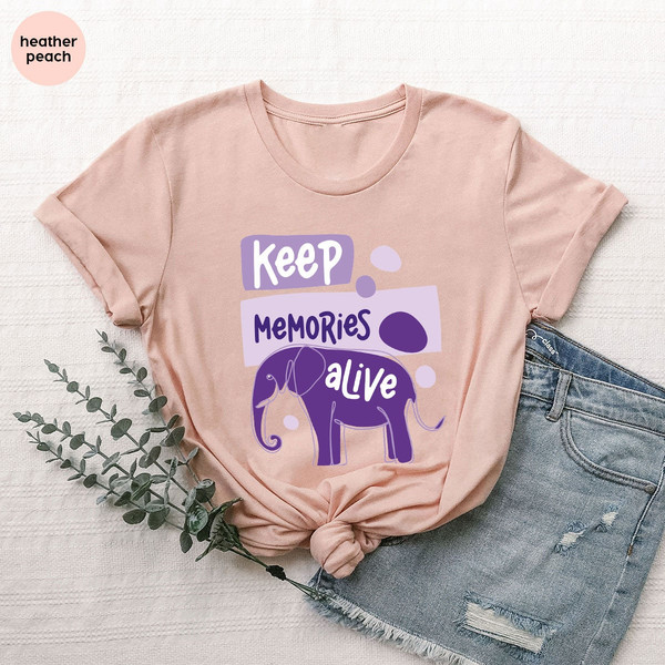 Alzheimer Shirt, Alzheimers Gifts, Alzheimers Disease Awareness Shirt, Alzheimers Awareness Tee, Alzheimers Shirt, Keep Memories Alive Shirt - 5.jpg