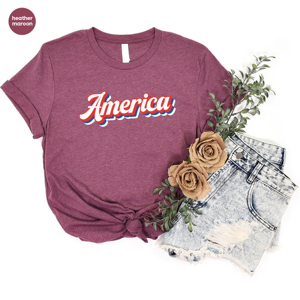 America Graphic Tees, 4th Of July Gifts, USA Flag T Shirts, Independence Day, Patriotic Clothing, Fourth Of July Outfit, Gifts for American - 4.jpg