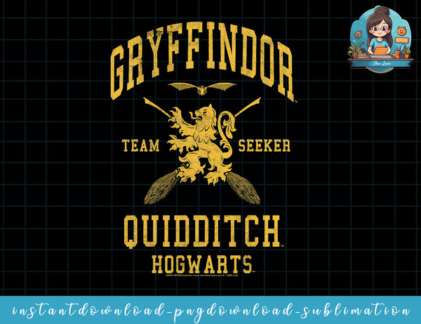 Deathly Hallows Gryffindor Team Seeker Jersey png, sublimate, digital download.jpg