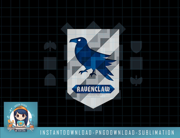 Harry Potter Ravenclaw Quidditch Crest png, sublimate, digit - Inspire  Uplift