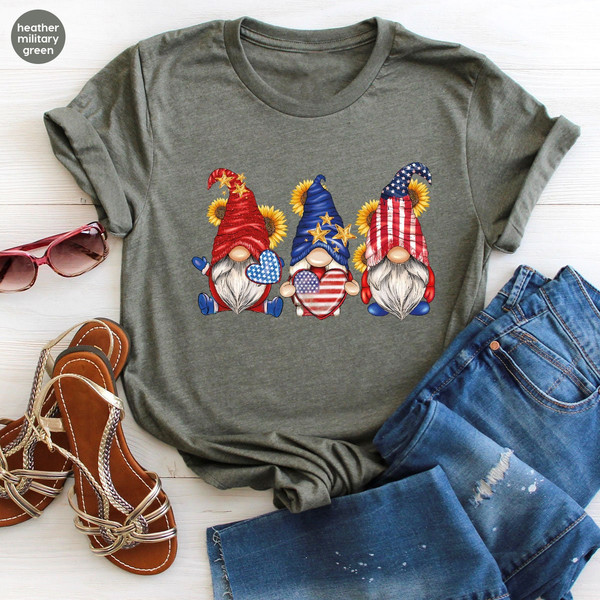 American Gnomies Shirt, USA Flag Crewneck Sweatshirt, Patriotic Shirts, 4th of July T-Shirts, Sunflower Shirts Women, Independence Day - 4.jpg