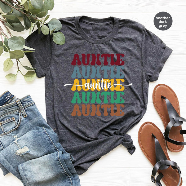 Aunt T-Shirt, New Aunt Gift, Auntie Graphic Tees, Aunt Gift, Aunt Vneck TShirt, Cute Auntie Clothes, Gift for Auntie, Best Auntie Ever Shirt - 2.jpg
