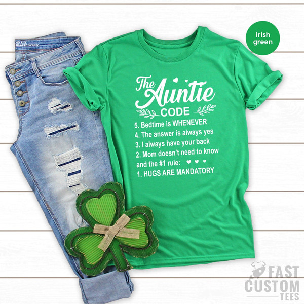 Auntie T-Shirt, Auntie T Shirt, Gift for Her, Graphic Tees, Gift for women, Mother Day Shirt, Mom Clothing, Sister Custom Top Oversized - 6.jpg