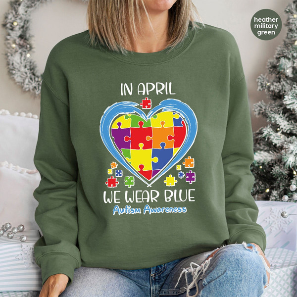 Autism Crewneck Sweatshirt, Autism Awareness Long Sleeve TShirt, Autism Mom Hoodies and Sweaters, Autism Graphic Tees, Autism Teacher Hooded - 3.jpg