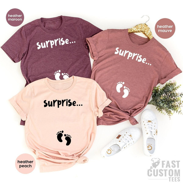 Baby Announcement Shirt, Pregnant Mom, Pregnancy TShirt, New Mama T Shirt, Mom To Be Shirt, First Mothers Day, Suprise TShirt, - 1.jpg