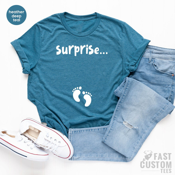 Baby Announcement Shirt, Pregnant Mom, Pregnancy TShirt, New Mama T Shirt, Mom To Be Shirt, First Mothers Day, Suprise TShirt, - 3.jpg