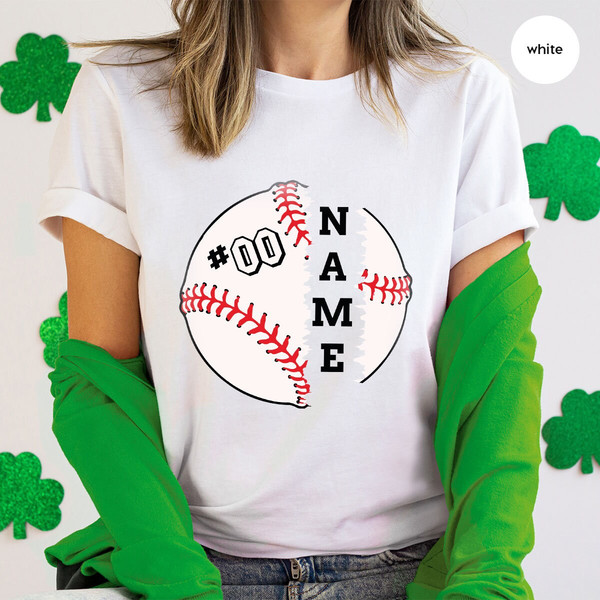 Baseball Gift, Custom Baseball Shirt, Baseball Outfit, Baseball Player TShirt, Personalized Baseball Graphic Tees, Baseball Mom Shirt - 3.jpg
