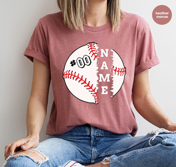 Baseball Gift, Custom Baseball Shirt, Baseball Outfit, Baseball Player TShirt, Personalized Baseball Graphic Tees, Baseball Mom Shirt - 6.jpg