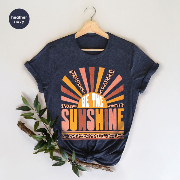 Be The Sunshine Shirt, Summer Shirt For Women, Retro Sun T Shirt, Vintage Graphic T-Shirt, Kindness Tshirt, Motivational Shirt - 5.jpg