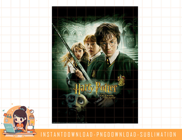 Harry Potter And The Chamber Of Secrets Poster png, sublimate, digital download.jpg