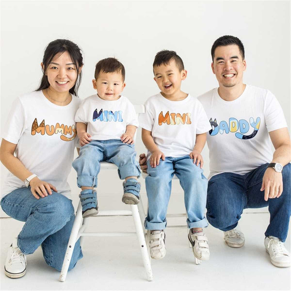 Matching Bluey Family T-Shirts - Matching Bluey Shirts - Mat - Inspire  Uplift