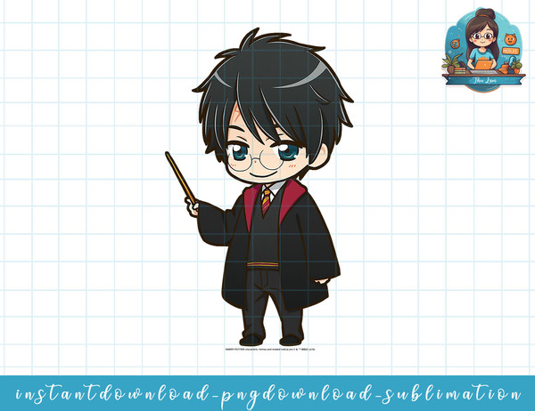 Harry Potter Anime Style Portrait png, sublimate, digital download.jpg