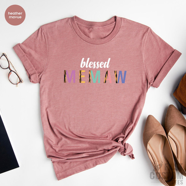 Blessed Memaw T Shirt, Grandma Shirt, Mother's Day Gift, Gift for Memaw, Memaw T-Shirt, Gift For Grandma, Gift for Her, Grandma Gift - 3.jpg