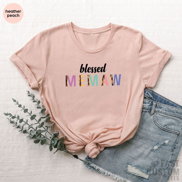 Blessed Memaw T Shirt, Grandma Shirt, Mother's Day Gift, Gift for Memaw, Memaw T-Shirt, Gift For Grandma, Gift for Her, Grandma Gift - 4.jpg