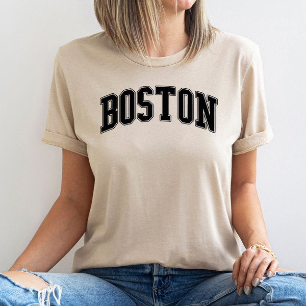 Boston Shirt, Boston City Shirt, Unisex Boston Crewneck Shirts, Boston Massachusetts T Shirt, Boston Gifts - 4.jpg
