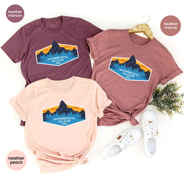 Camping Shirts, Matching Family Trip TShirts, Friends Camp Shirts, Nature Graphic Tees, Vacation Shirt, Travel Shirt, Adventure Outfit - 4.jpg