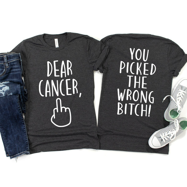 Cancer Crewneck Sweatshirt, Cancer Survivor Gift, Cancer TShirt, Cancer Gifts, Cancer Support Tee, Cancer Warrior Shirt, Cancer Patient Gift - 1.jpg