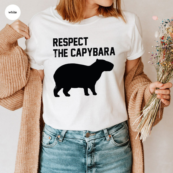 Capybara T-Shirt, Vintage Capybara Shirt, Capybara Crewneck Sweatshirt, Capybara Graphic Tees, Gift for Him, Gift for Her - 3.jpg