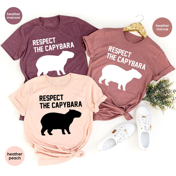 Capybara T-Shirt, Vintage Capybara Shirt, Capybara Crewneck Sweatshirt, Capybara Graphic Tees, Gift for Him, Gift for Her - 6.jpg