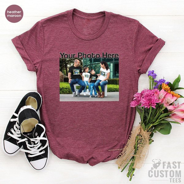 Custom Photo Shirt, Custom Tshirt, Family Picture Shirt, Make Your Own Shirt, Custom T-Shirt, Birthday Photo Shirt, Holiday Gift - 6.jpg