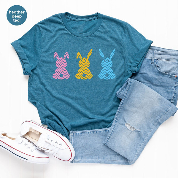 Cute Easter Kids Shirts, Easter Bunny Graphic Tees, Easter Gifts for Her, Happy Easter Clothing, Funny Easter Shirts, Gifts for Kids - 3.jpg