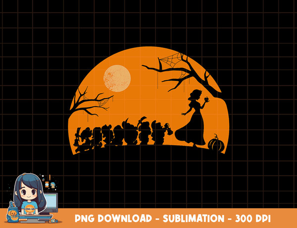 Disney Snow White and the Seven Dwarfs Walking Halloween png, sublimation, digital print.jpg