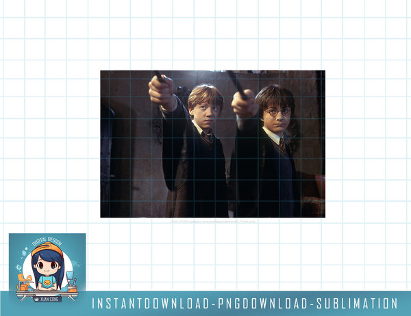 Harry Potter Casting Spell Group Shot Poster png, sublimate, digital download.jpg