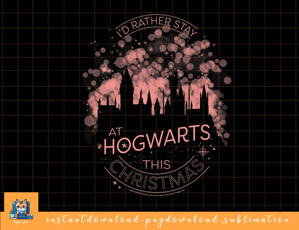 Harry Potter Christmas Id Rather Stay At Hogwarts png, sublimate, digital download.jpg