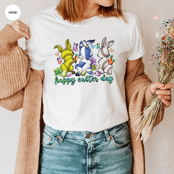 Easter Gift, Kids Easter Tee, Easter Eggs Crewneck Sweatshirt, Graphic Tees, Gift for Her, Cute Easter Bunny Shirt, Happy Easter Day T-Shirt - 5.jpg