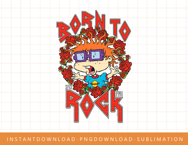 Rugrats Chucky Was Born to Rock png, sublimate, digital print.jpg