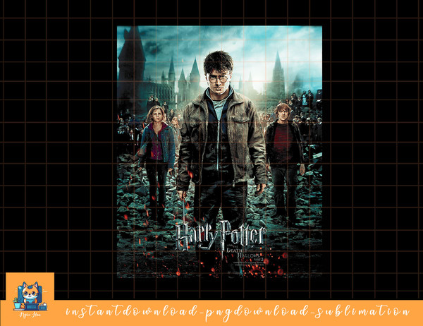 Harry Potter Deathly Hallows Part 2 Poster png, sublimate, digital download.jpg